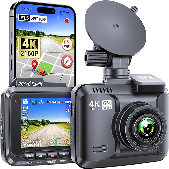 4k Dash Cam with Wifi