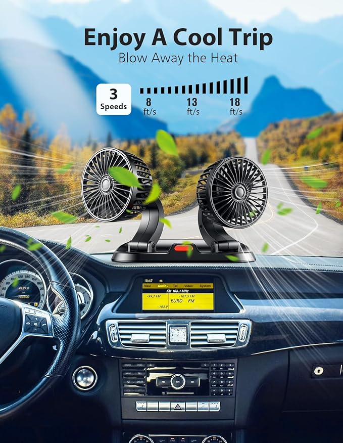 USB Car Fan