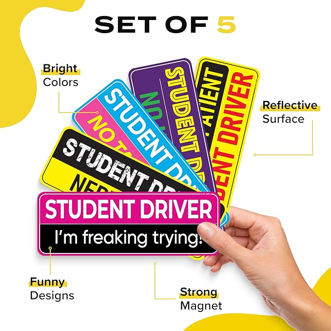 Student Driver Magnet - Multi